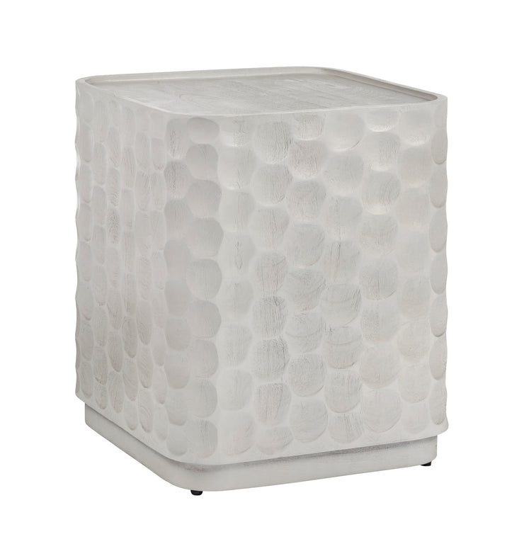 Crestview Collection Gibson White Modern End Table