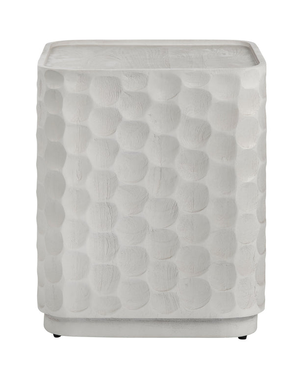 Crestview Collection Gibson White Modern End Table