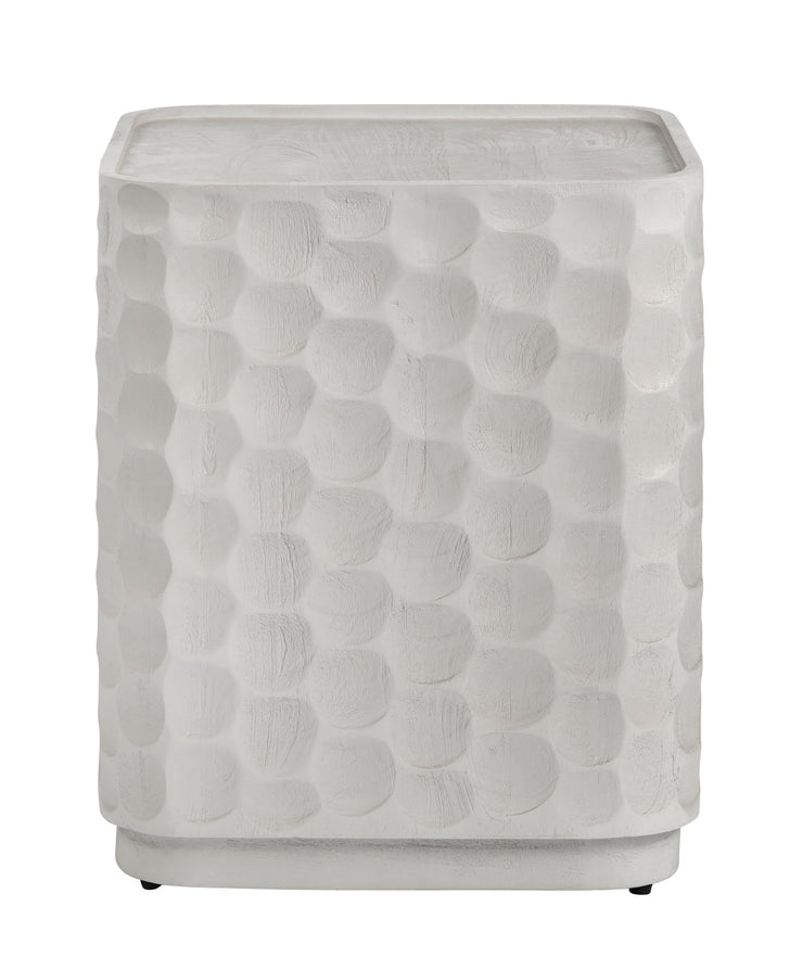 Crestview Collection Gibson White Modern End Table