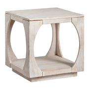 Crestview Collection Apollo Whitewashed Mango Wood End Table