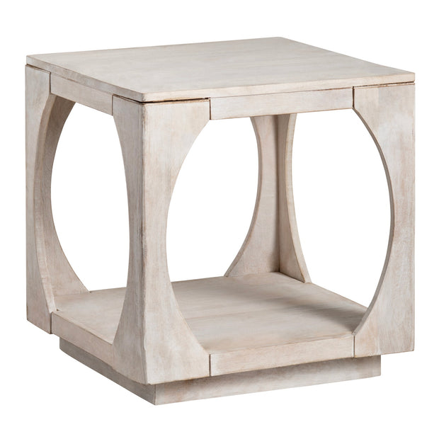 Crestview Collection Apollo Whitewashed Mango Wood End Table