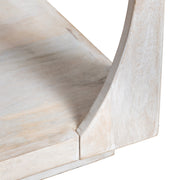 Crestview Collection Apollo Whitewashed Mango Wood End Table