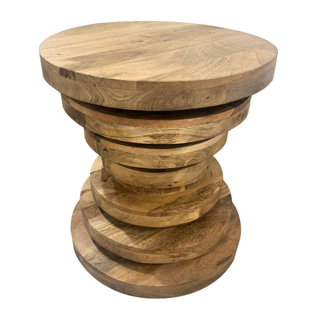 Crestview Collection Weston Organic Modern Wood  End Table