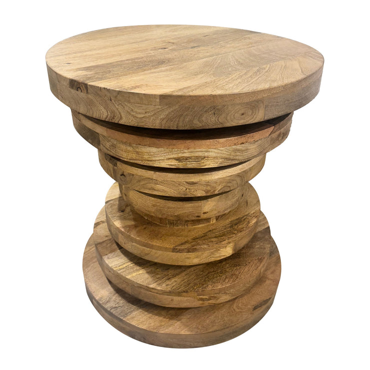 Crestview Collection Weston Organic Modern Wood  End Table