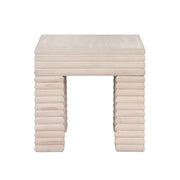 Crestview Collection Piper Fluted Wood End Table