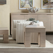 Crestview Collection Piper Fluted Wood End Table