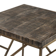 Crestview Collection Wyndham Modern Iron Square End Table