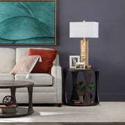 Crestview Collection Bowtie Contemporary Wood End Table