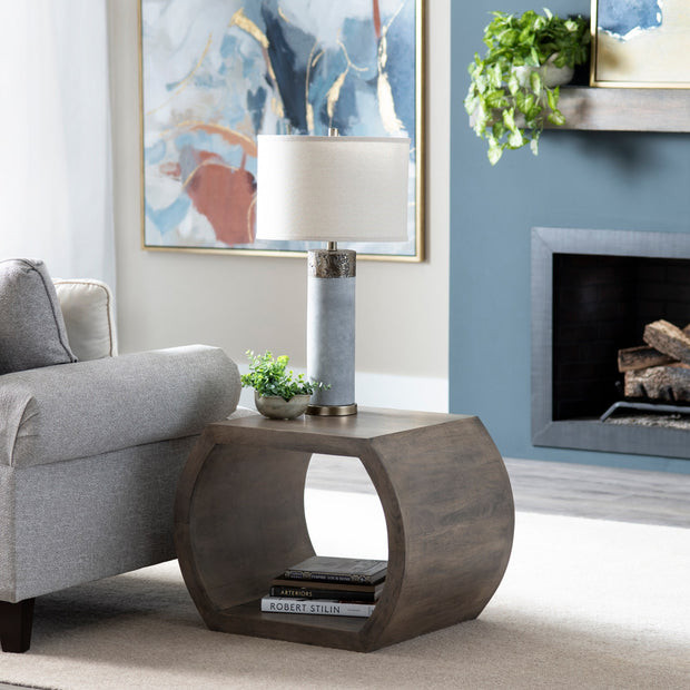 Crestview Collection Infinity Modern Rounded End Table
