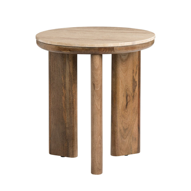 Crestview Collection Mason Round Wood End Table