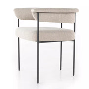 Four Hands Carrie Dining Chair ~ Light Camel Upholstered Fabric