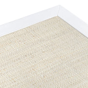 Crestview Collection Sandy Shores White Wood and Rattan End Table