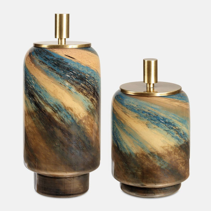 Uttermost Celestial Tide Containers Set Of Two