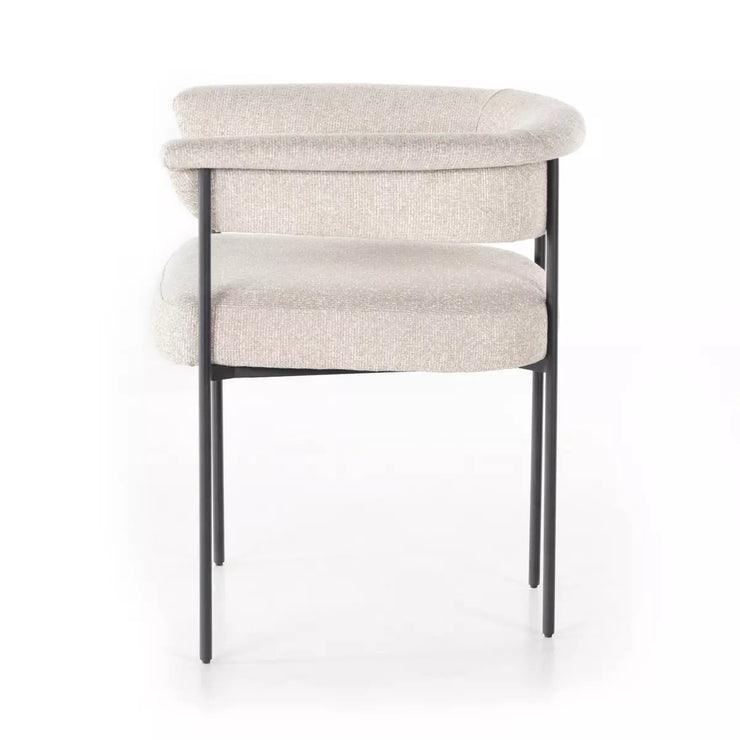 Four Hands Carrie Dining Chair ~ Light Camel Upholstered Fabric
