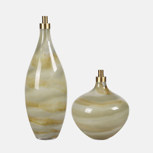 Uttermost Cascade Bottles Set Of Two