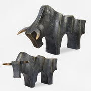 Uttermost Regal Bull Sculptures Set Of Two