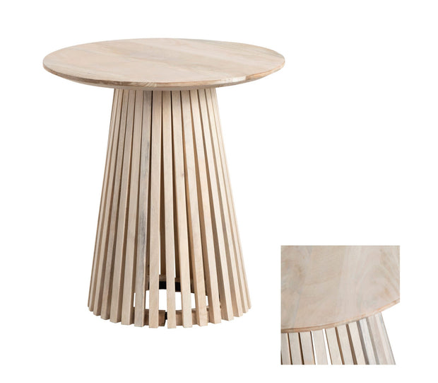Crestview Collection San Bernadino Slatted Wood End Table