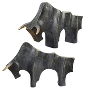Uttermost Regal Bull Sculptures Set Of Two