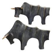 Uttermost Regal Bull Sculptures Set Of Two