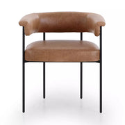 Four Hands Carrie Dining Chair ~ Chaps Saddle Upholstered Leather