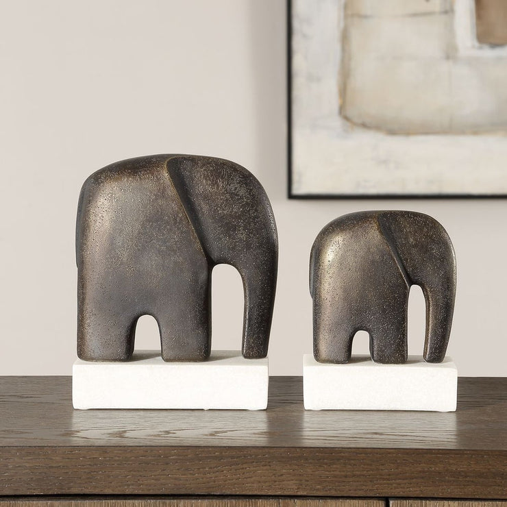 Uttermost Timeless Tusk Sculptures Set Of Two