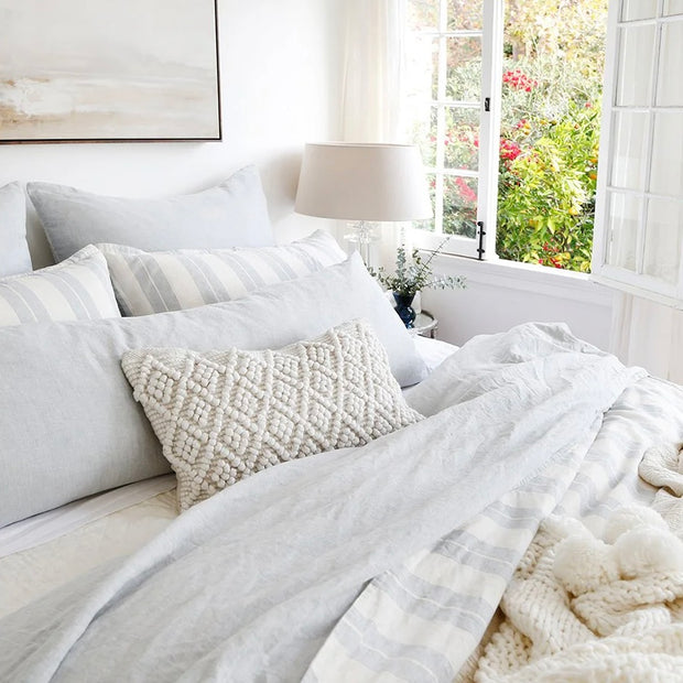 Pom Pom at Home Coco Hand Woven Pillow with Insert  ~ 14 x 24
