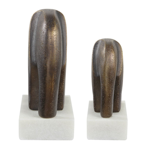 Uttermost Timeless Tusk Sculptures Set Of Two