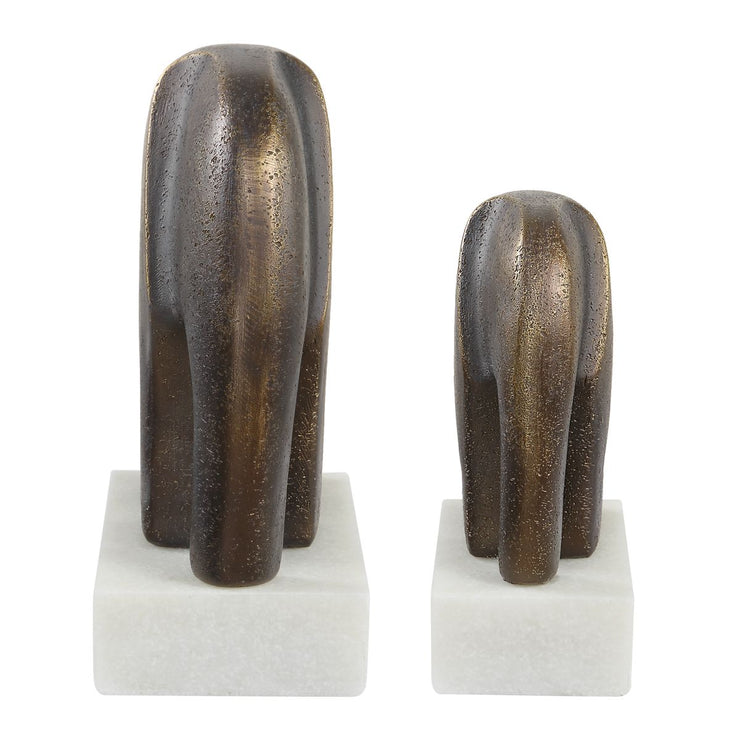 Uttermost Timeless Tusk Sculptures Set Of Two
