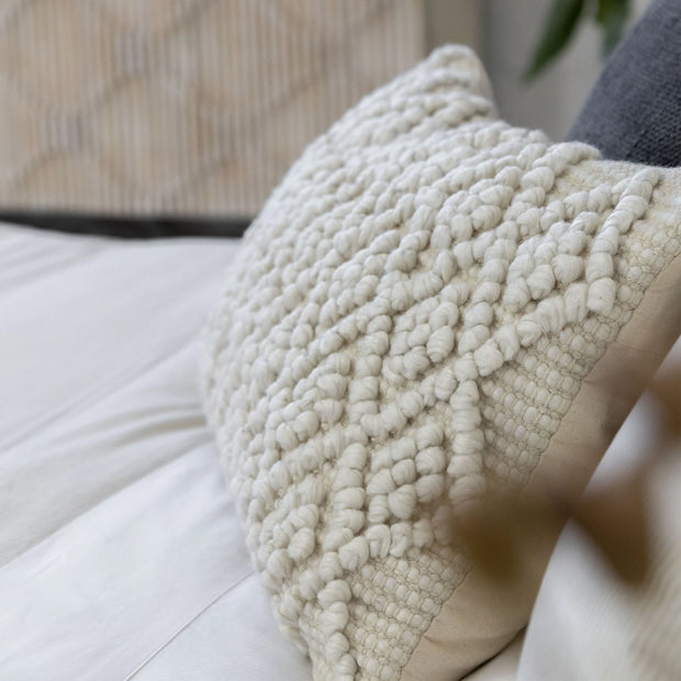 Pom Pom at Home Coco Hand Woven Pillow with Insert  ~ 14 x 24