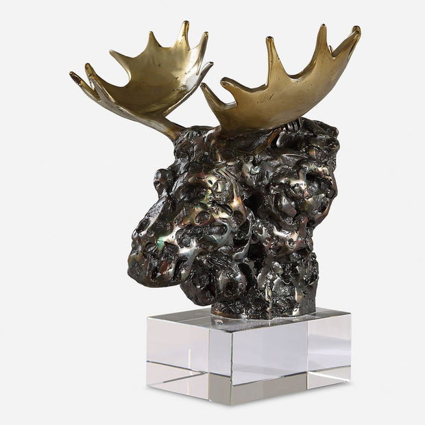Uttermost Moose Bust Sculpture