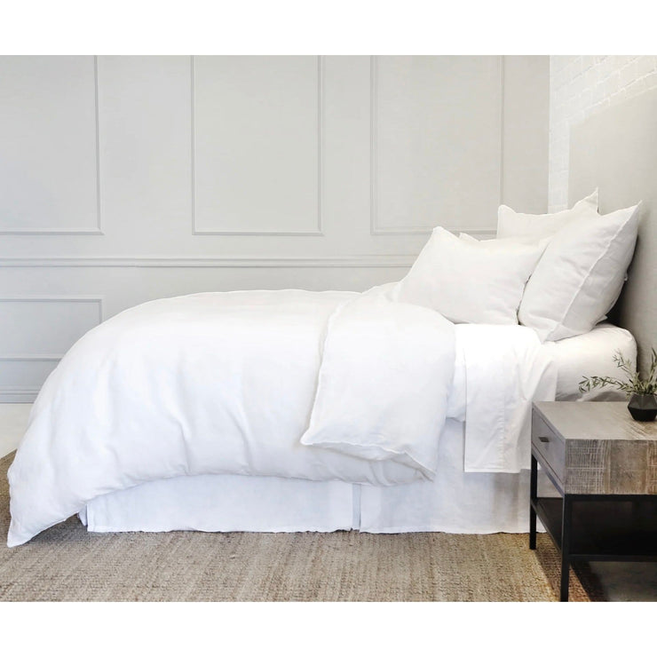 Pom Pom at Home Blair White Linen King Sham ~ 20 x 36 LAST CHANCE SALE ~ LIMITED QUANTITIES