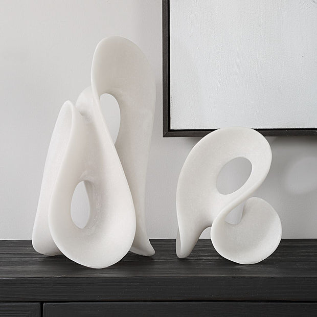 Uttermost Silent Wave Sculptures Set Of Two