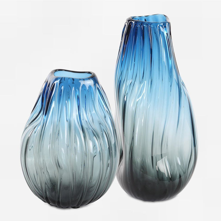 Uttermost Midnight Horizon Vases Set Of Two