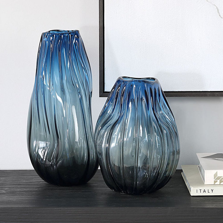 Uttermost Midnight Horizon Vases Set Of Two