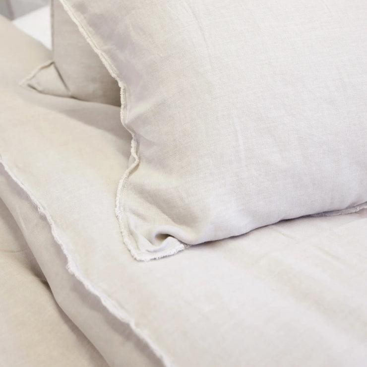 Pom Pom at Home Blair Taupe Linen Duvet Cover ~ Available in Queen and King Size