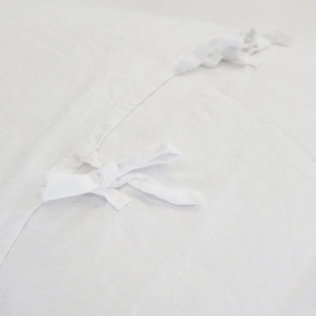 Pom Pom at Home Blair White Linen Duvet Cover