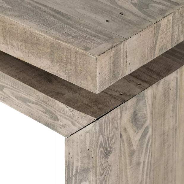 Four Hands Matthes Reclaimed Pine Console Table ~ Weathered Wheat Wood Finish