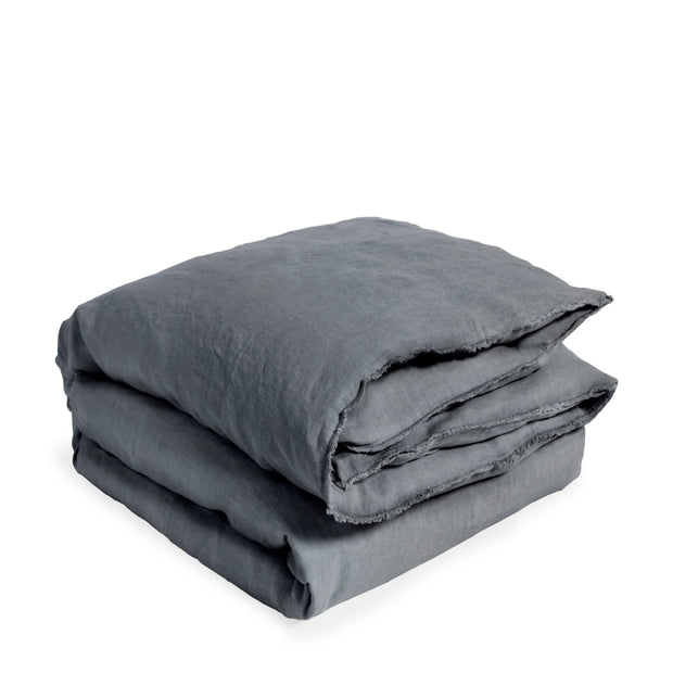 Pom Pom at Home Blair Midnight Linen Duvet Cover ~ Available in Queen and King Size