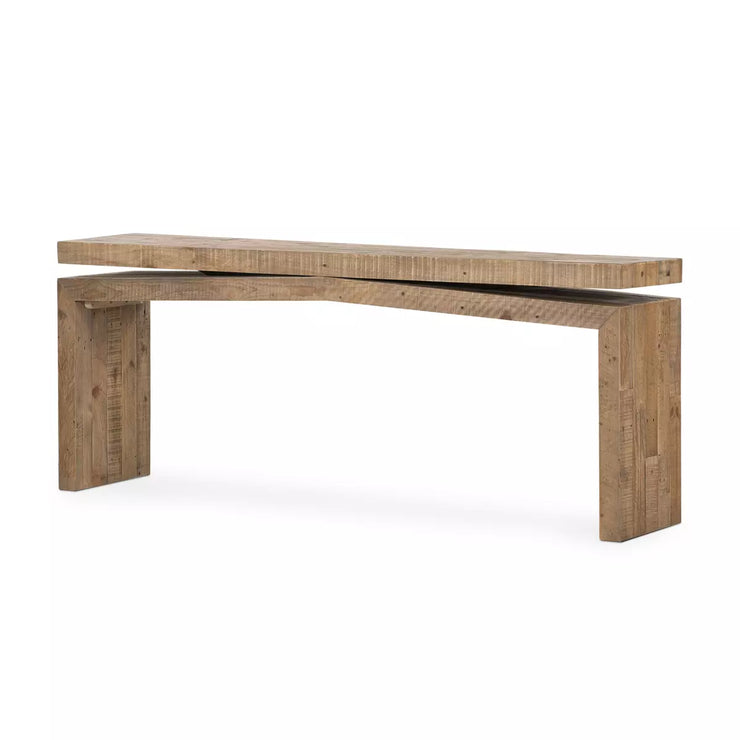 Four Hands Matthes Reclaimed Pine Console Table ~ Sierra Rustic Natural Wood Finish