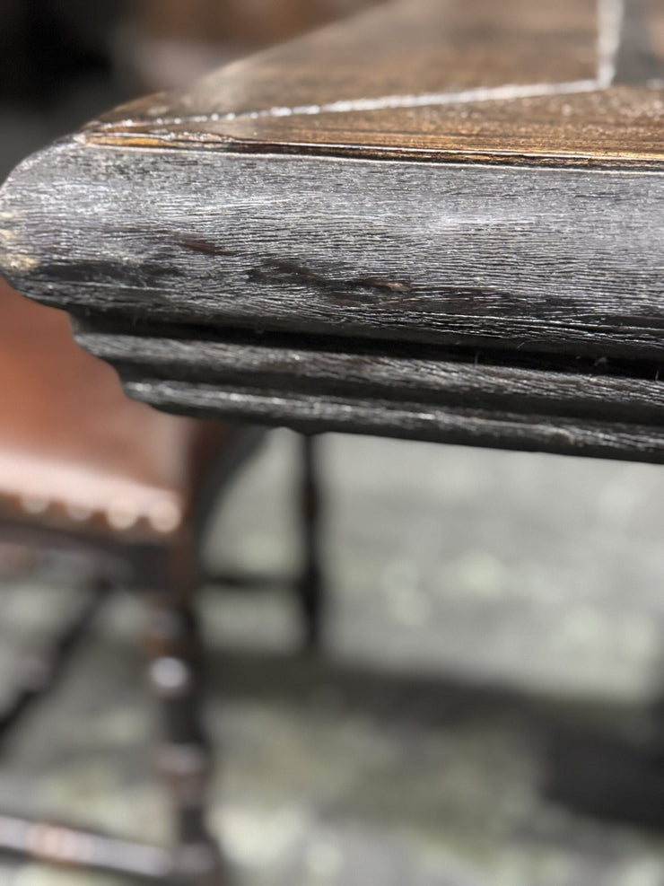 Casa Bonita Peruvian Hand-Painted Carved Wood Olympus 8 Foot Dining Table