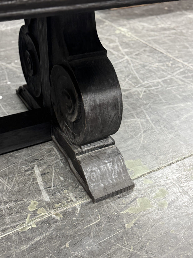 Casa Bonita Peruvian Hand-Painted Carved Wood Olympus 8 Foot Dining Table