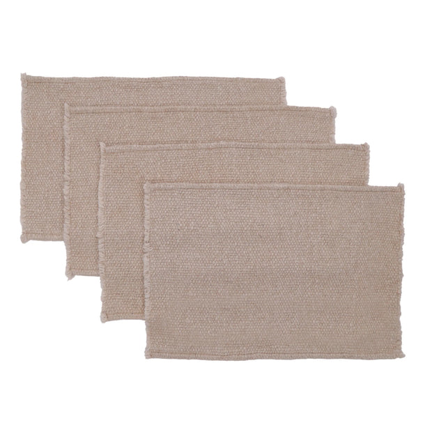 Pom Pom at Home Porter Natural Set of 4 Placemats ~ 13 x 19