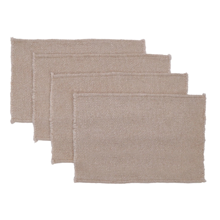 Pom Pom at Home Porter Natural Set of 4 Placemats ~ 13 x 19