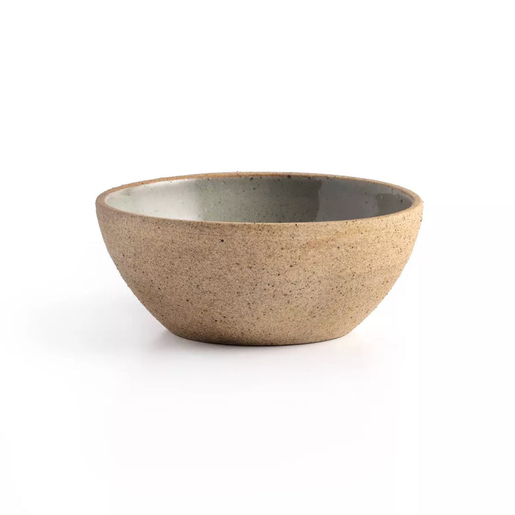 Four Hands Nelo Set of 4 Bowls ~ Natural Speckled Clay Ceramic