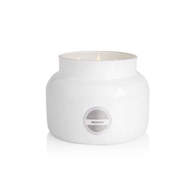 Capri Blue Volcano  White Oversized Candle 28 oz.