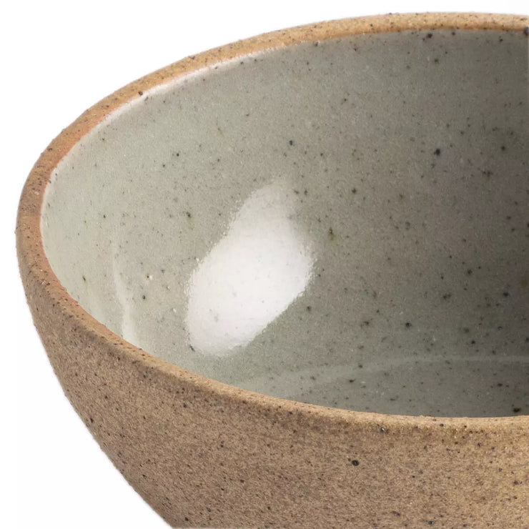 Four Hands Nelo Set of 4 Bowls ~ Natural Speckled Clay Ceramic