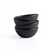Four Hands Nelo Set of 4 Bowls ~ Matte Black Glaze Ceramic