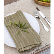 Pom Pom at Home Kenwood Moss Set of 4 Napkins ~ 13 x 19