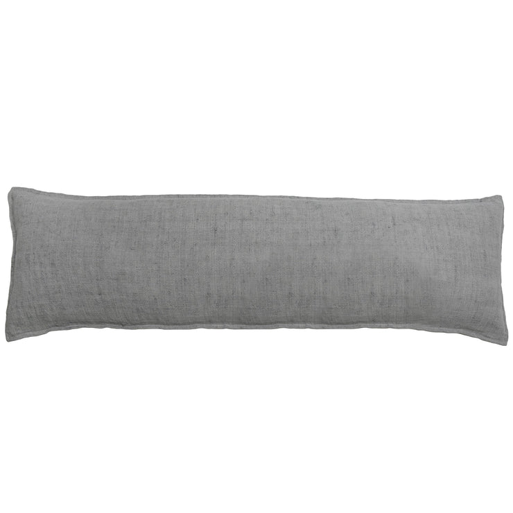 Pom Pom at Home Montauk Charcoal Linen Body Pillow with Insert  ~ 18 x 60