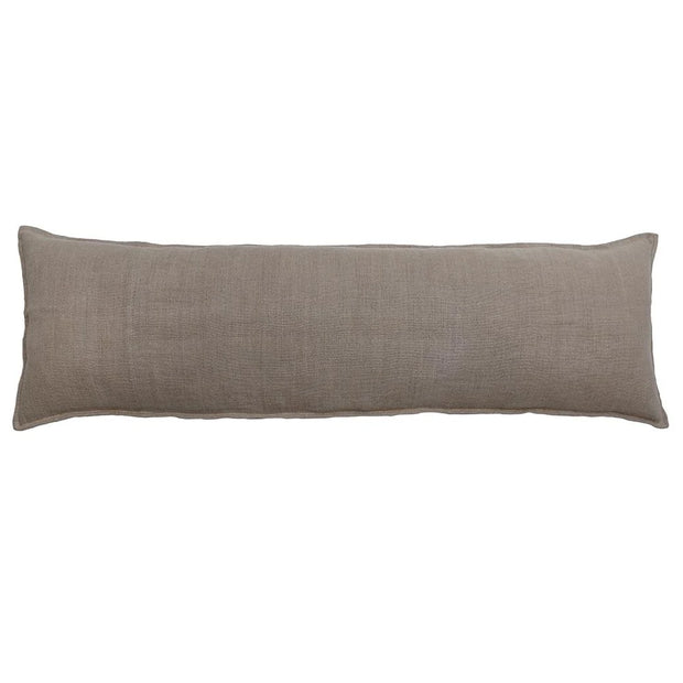 Pom Pom at Home Montauk Natural Linen Body Pillow with Insert  ~ 18 x 60 ~ LAST CHANCE SALE ~ LIMITED QUANTITIES